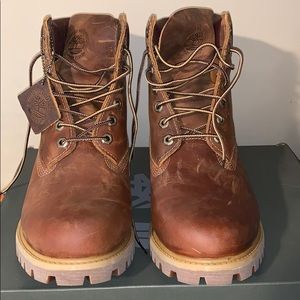 6” Premium Waterproof Timberland Boot Brown Nubuck
